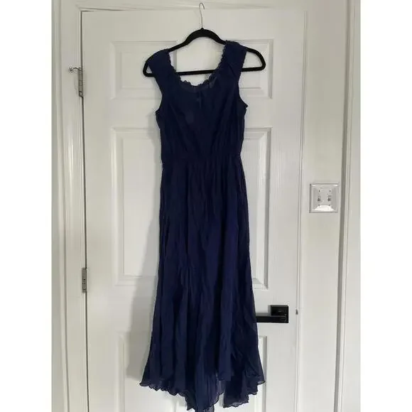 Free People - Navy Country Charm Maxi Bodysuit - Size M - Picture 5 of 9